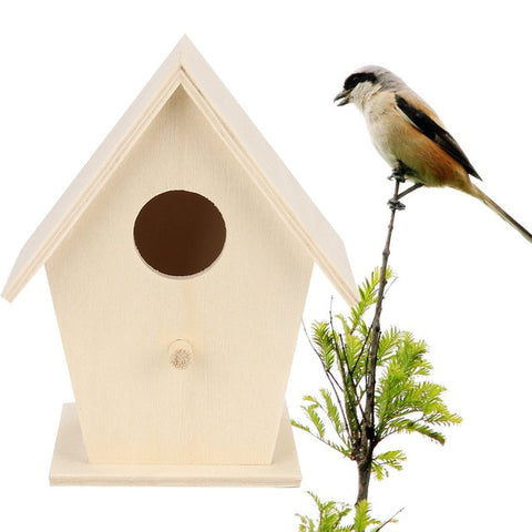 Wall-mounted Wooden Bird House