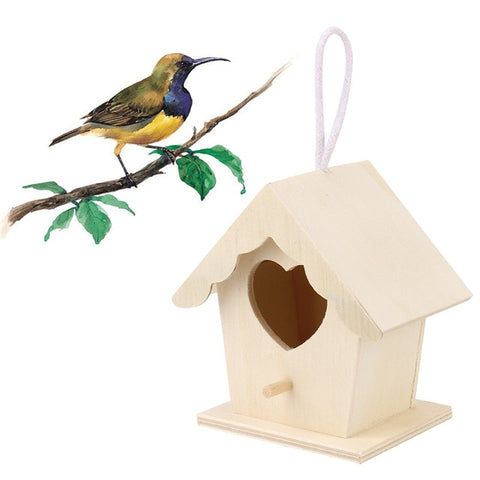 Wall-mounted Wooden Bird House