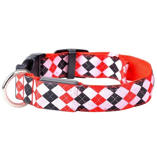 Flashing Nylon LED Collar