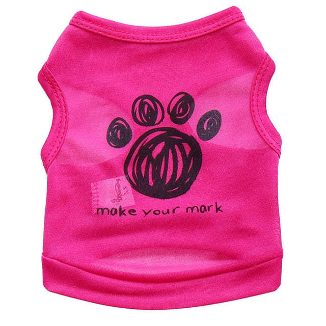 Footprint Dog Vest