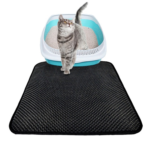Double-Layer Cat Litter Mat