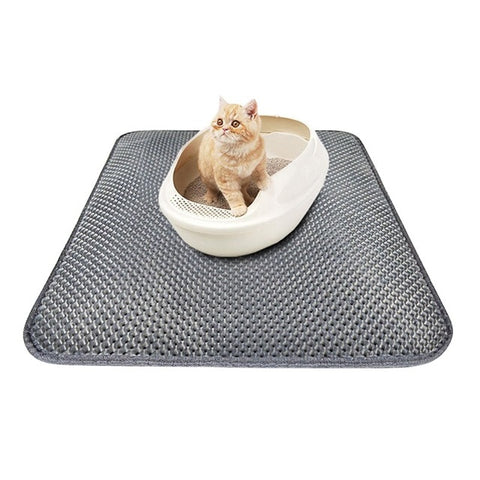 Double-Layer Cat Litter Mat