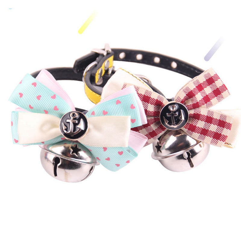 Pet Bowknot Collar with Large Bell