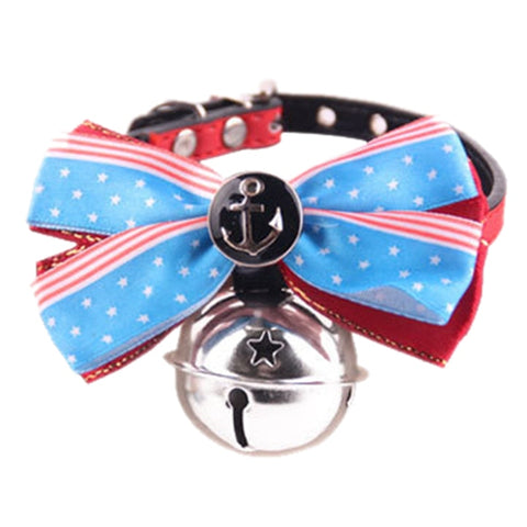 Pet Bowknot Collar with Large Bell
