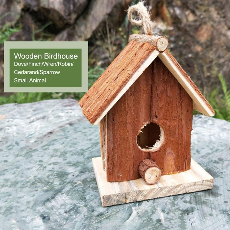 Wooden Hanging Bird House